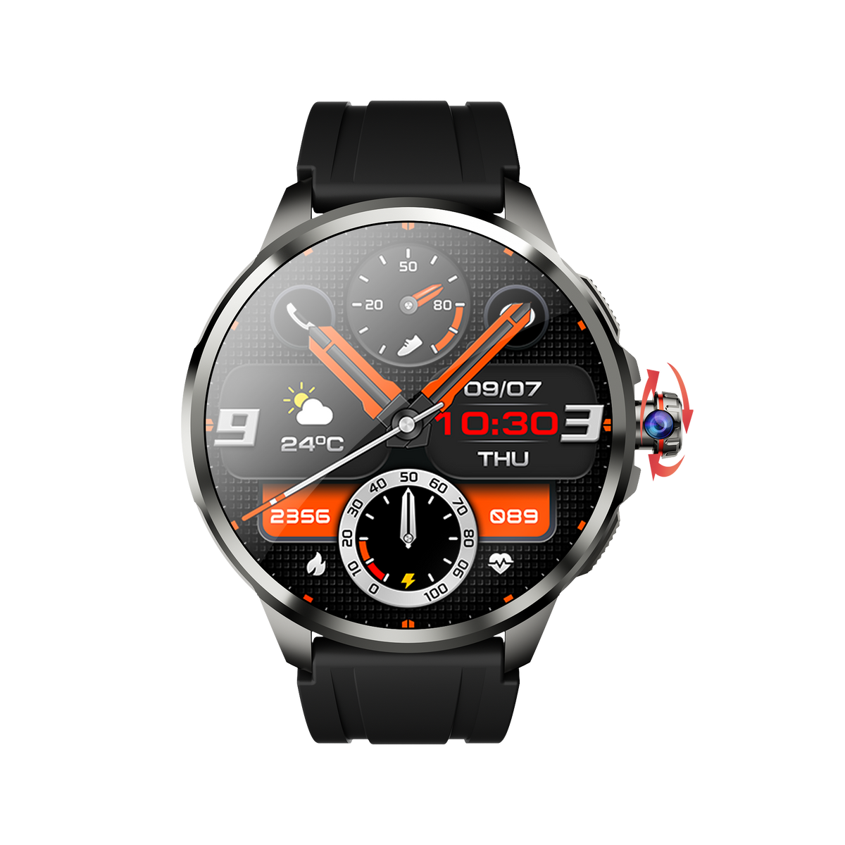 J99 Dual-OS Smartwatch – 4G LTE SIM, Herzfrequenz- & Blutdruckmessgerät, globale Version