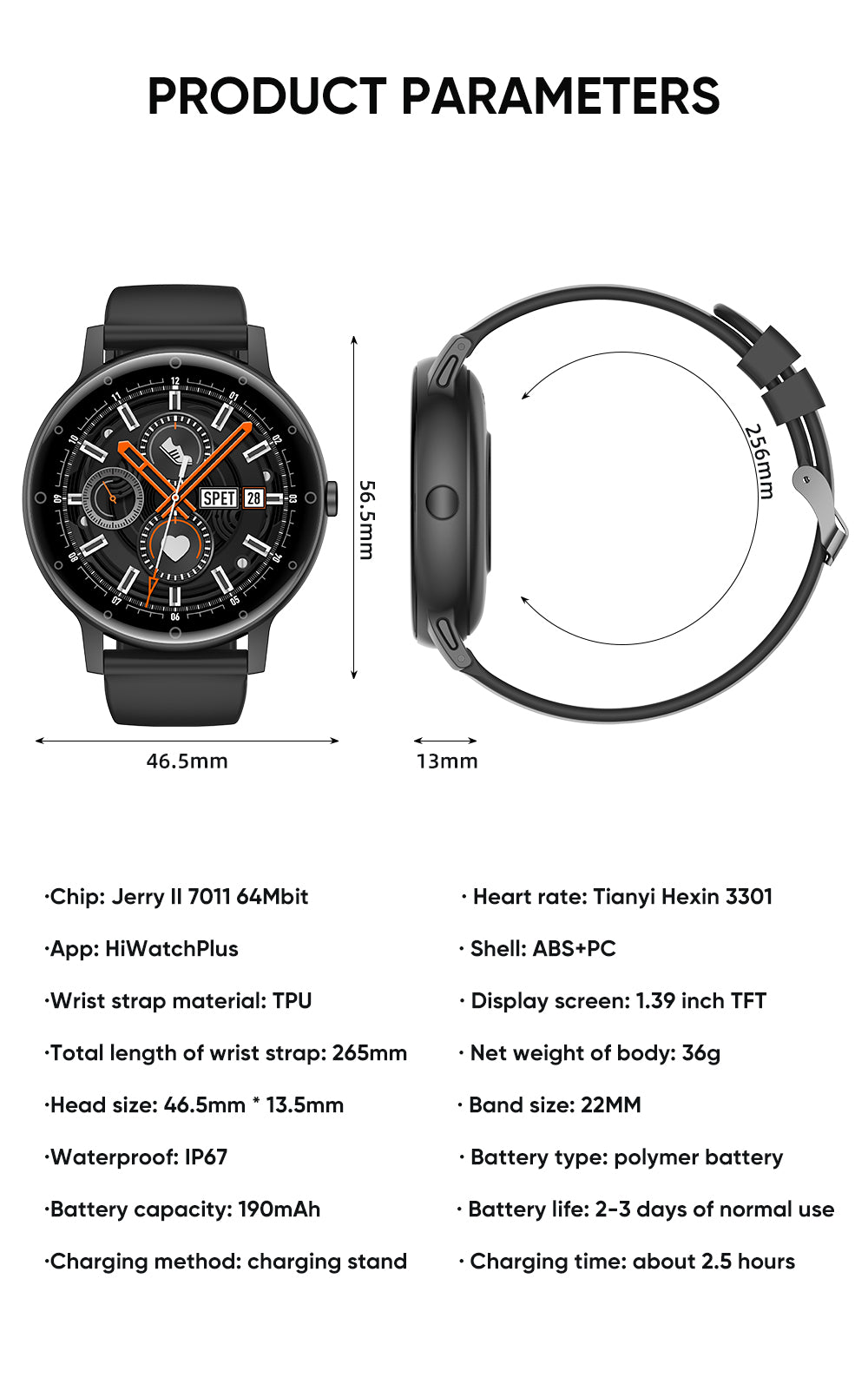 Smart watch S88 smart bracelet sleep heart rate blood sugar monitoring waterproof men's sports watch