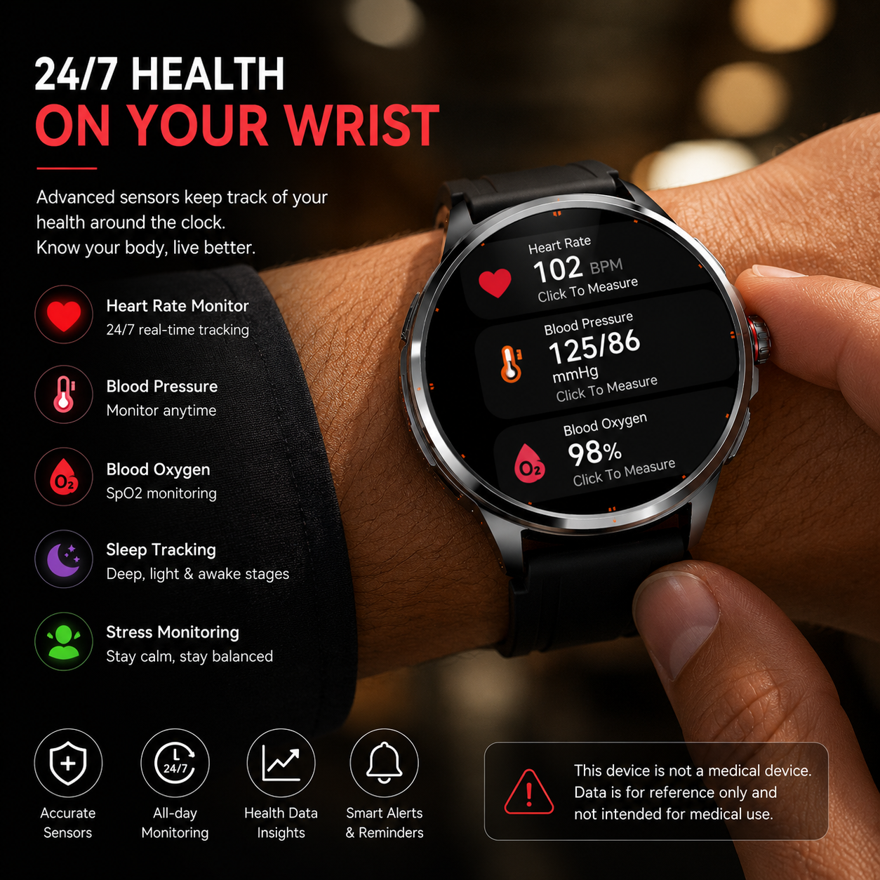 J98 4G LTE Smartwatch – Dual OS, AMOLED Display & GPS